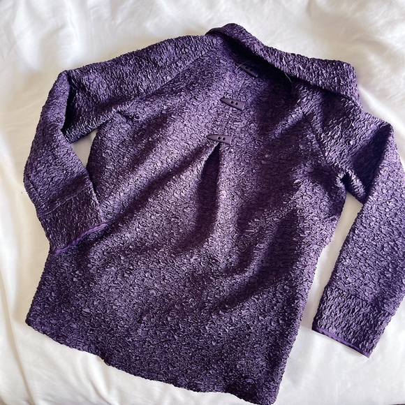 *New* SAMUEL DONG Stretched Ruched Buttoned Coat - Picture 3 of 5